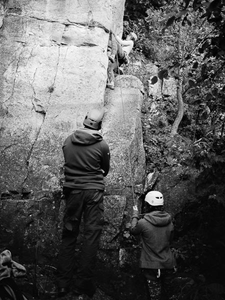 picture of people rock climbing
