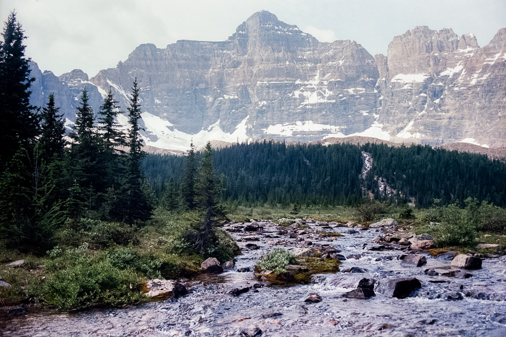 A landscape photograph of Paradise Valley in Banff National Park.