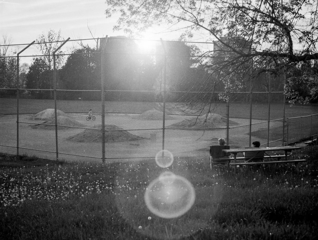 black and white photo of waterloo park