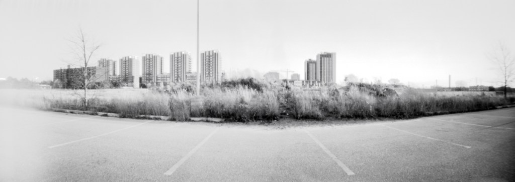 A monochrome landscape in Waterloo Ontario.