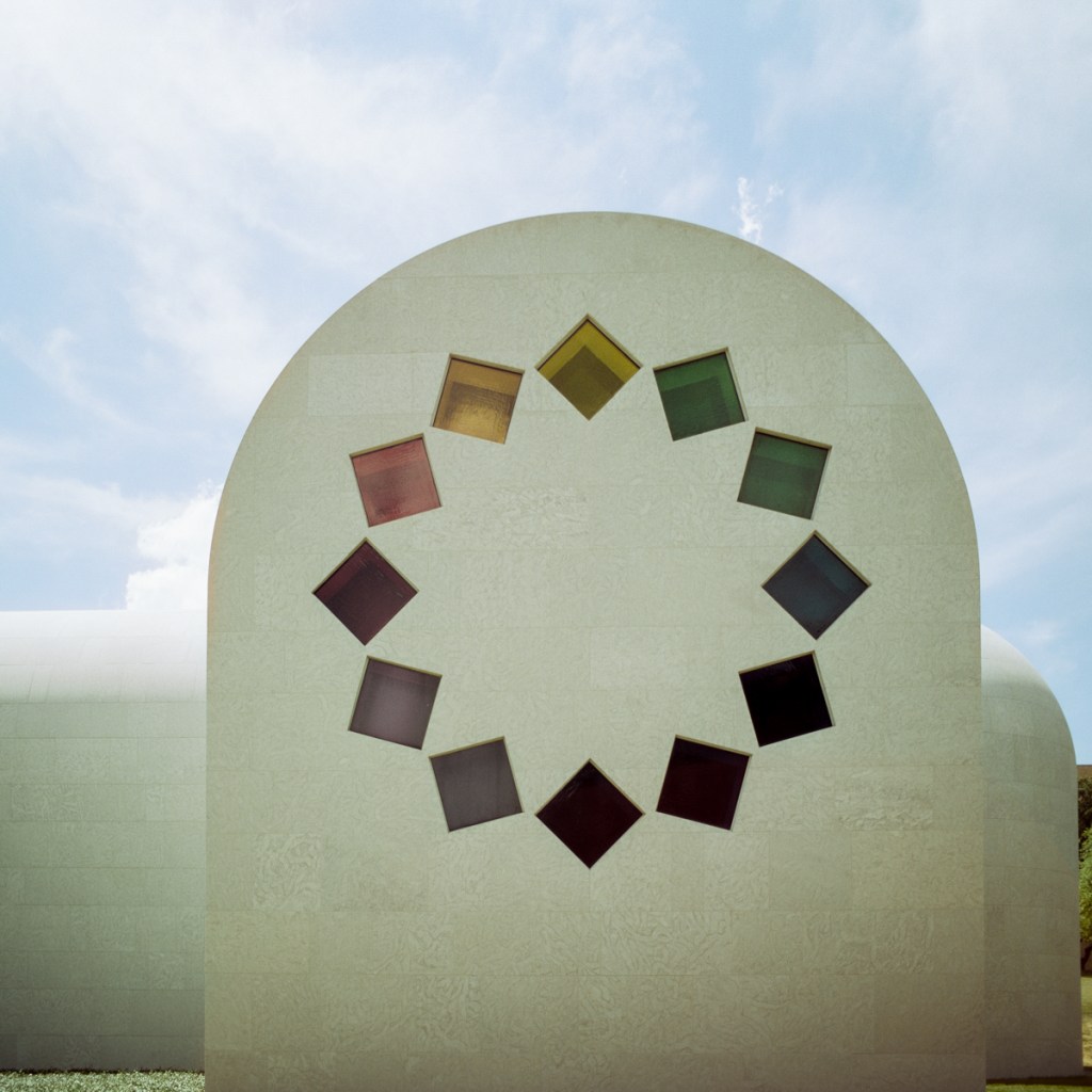 An image of the Ellsworth Kelly Chapel on the UT campus.