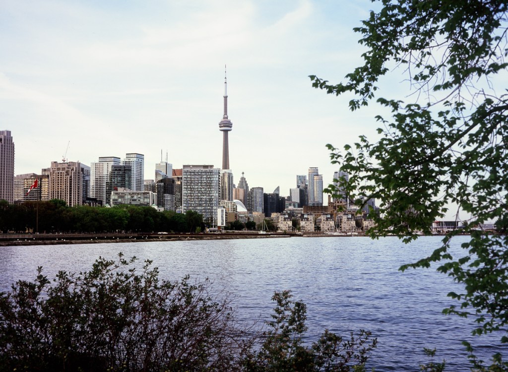 Classic images of the CN Tower in Toronto Ontario, Canada. Shot on Fuji Velvia 100 with a Bronica ETRSi.
