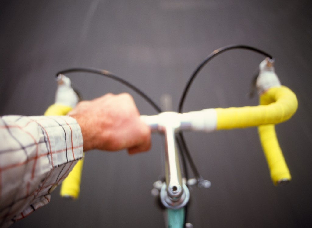 A picture of riding bikes.