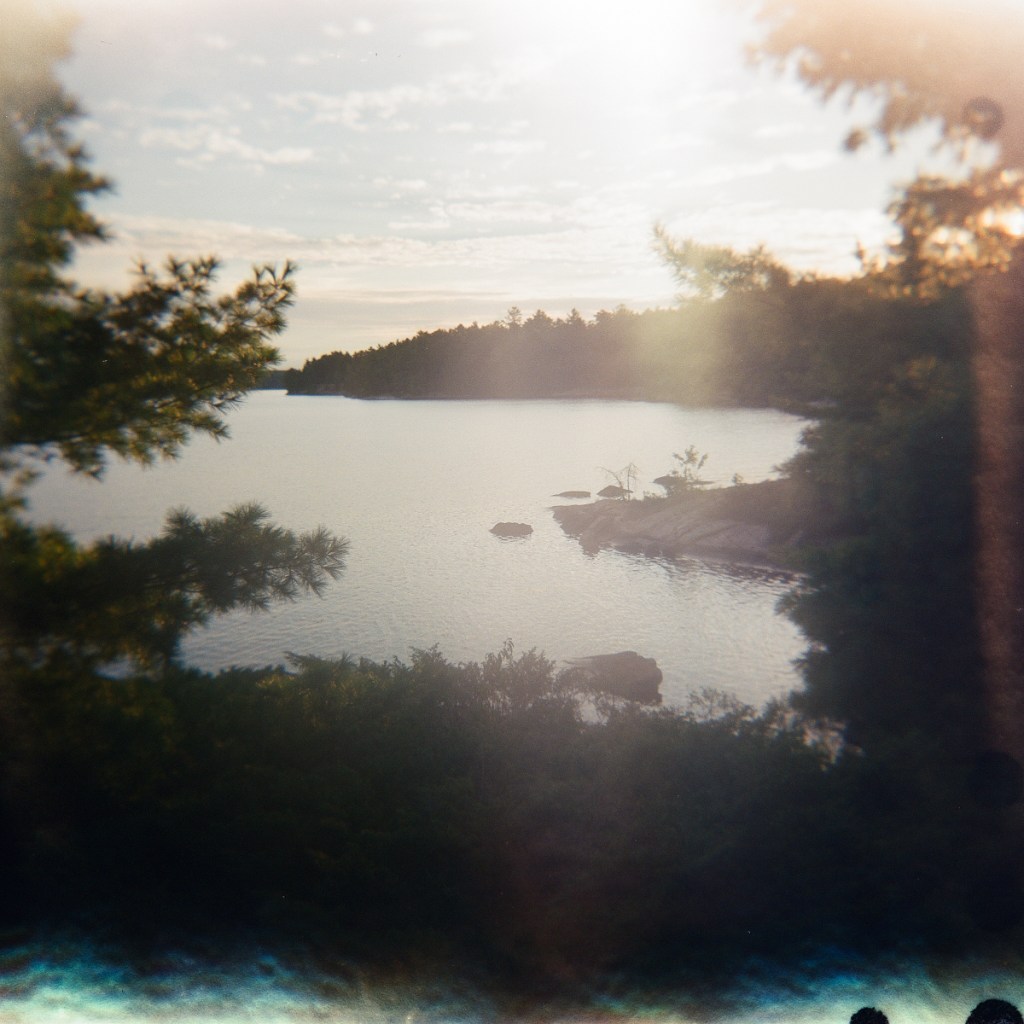 sunset on the french river