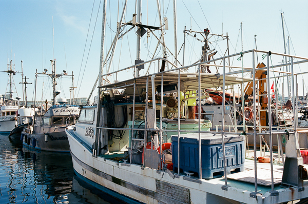 fishing boats at Fisherman's Wharf in Victoria BC