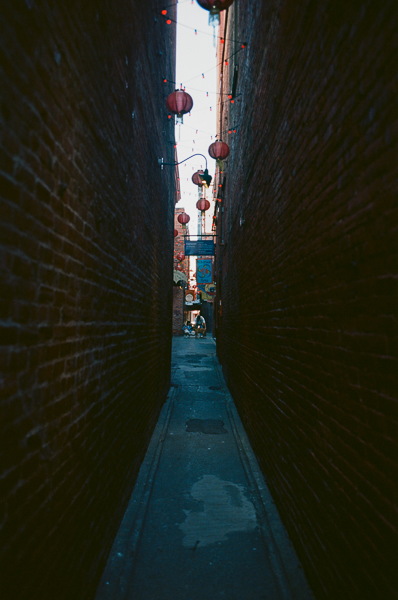 an alleyway in Chinatown in Victoria BC